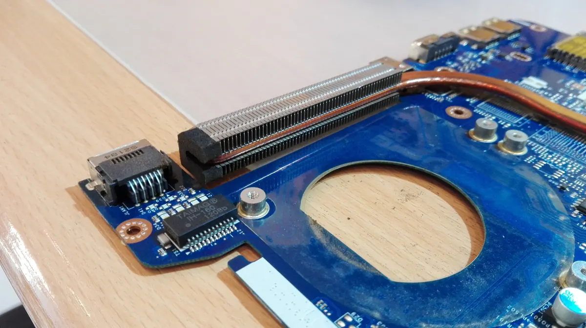 The same heatsink after cleaning